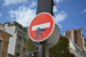 More awesome French street art. There were lots of variations of this around.